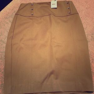 Khaki High Waisted Skirt